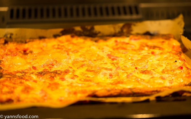 Tarte flambée au munster